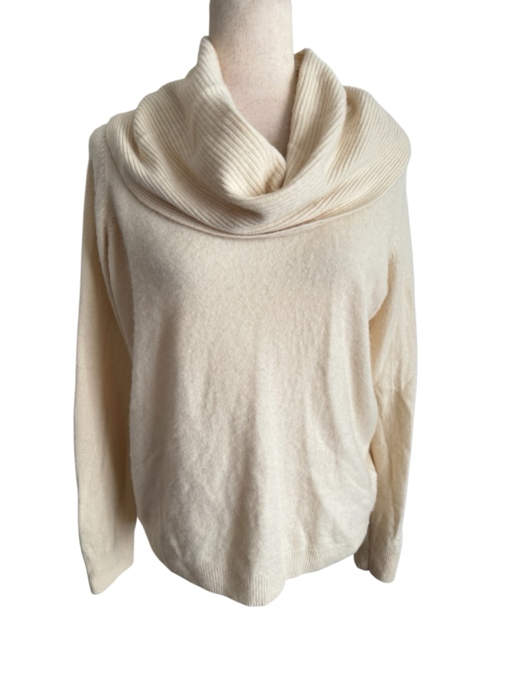 Marks & Spencer Cream Cowl Neck Cashmere Sweater